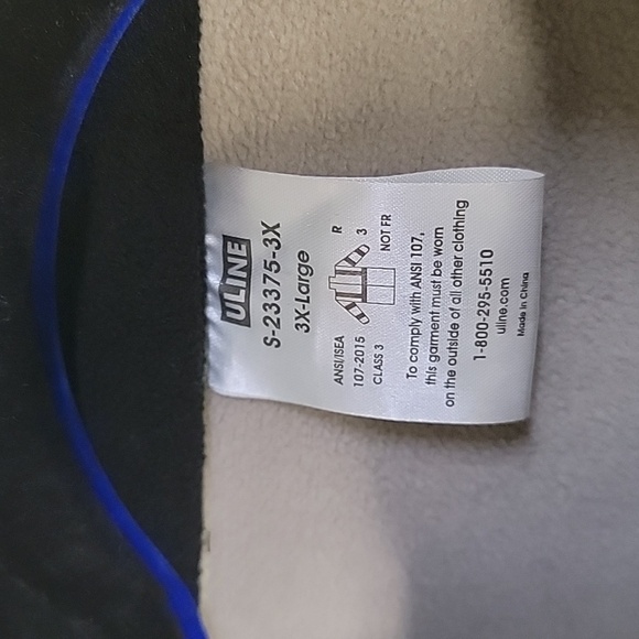 ULINE MENS 3XL CLASS 3 REFLECTIVE HI-VIS SOFT SHELL JACKET - Picture 10 of 16